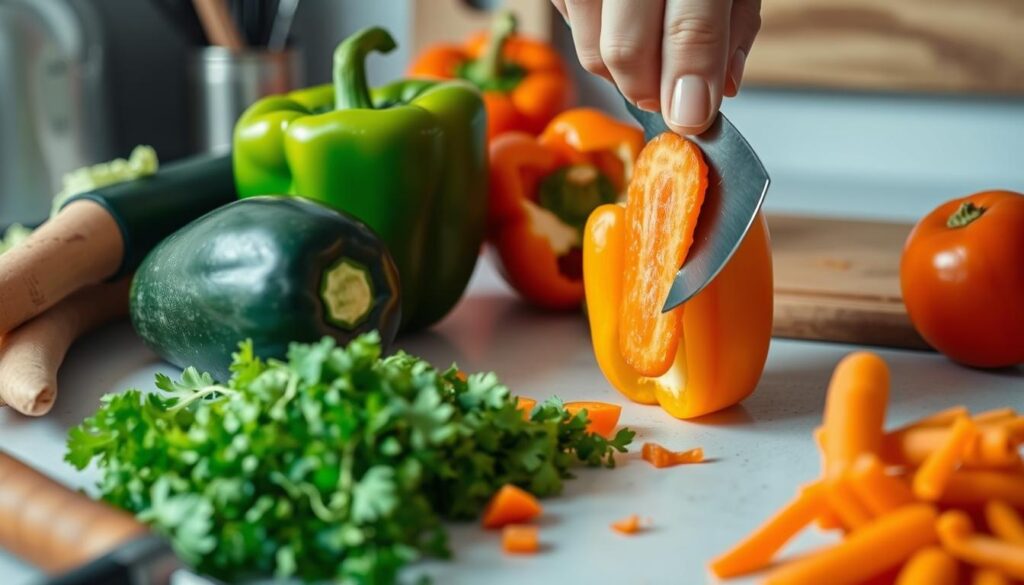 easy cooking hacks for vegetable cutting