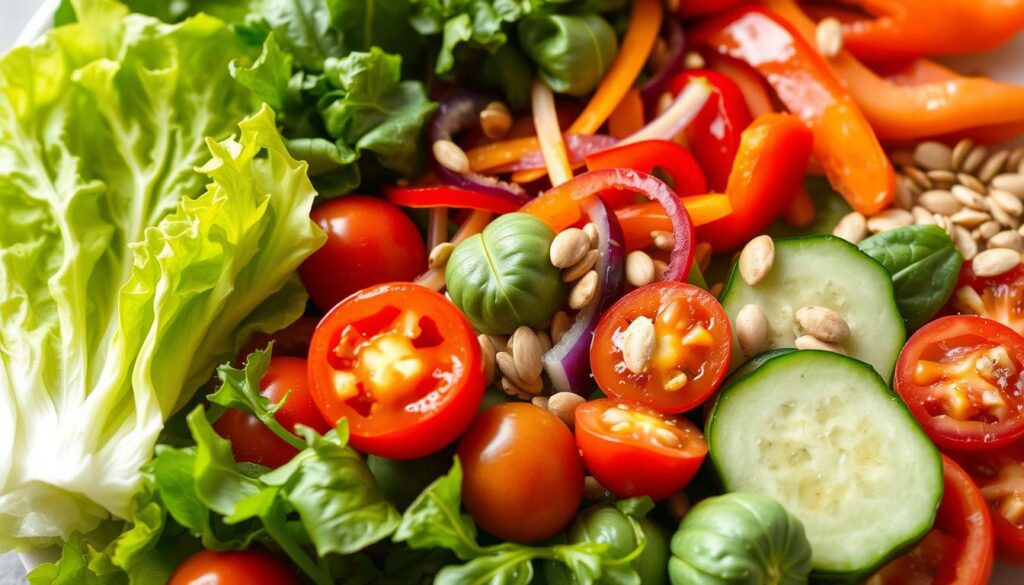 fresh salad ingredients