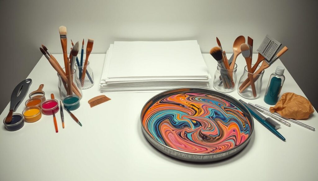 marbling supplies