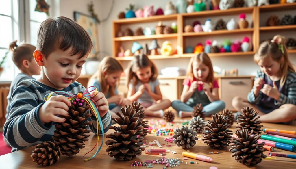 Kids Pinecone Crafts