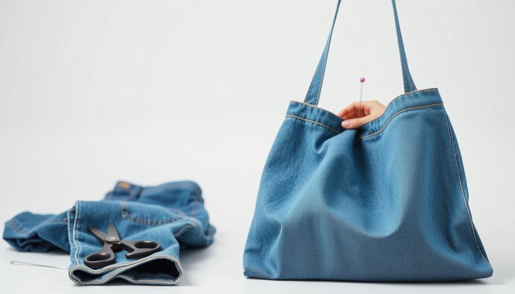 DIY Denim Bag Crafting