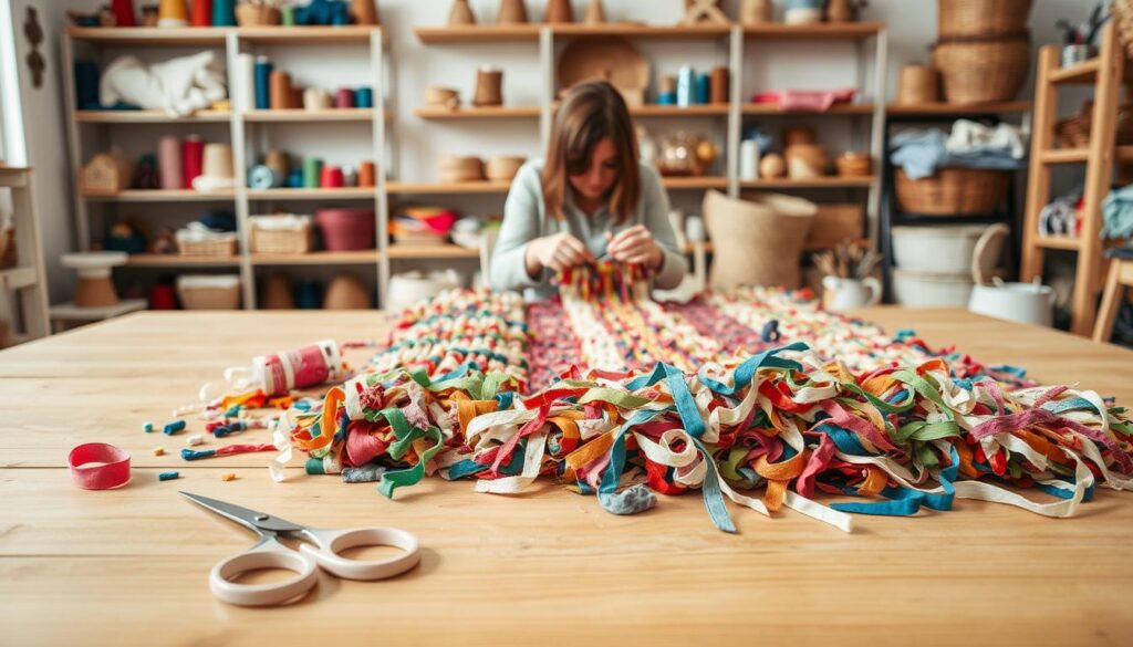 How to make rag rugs