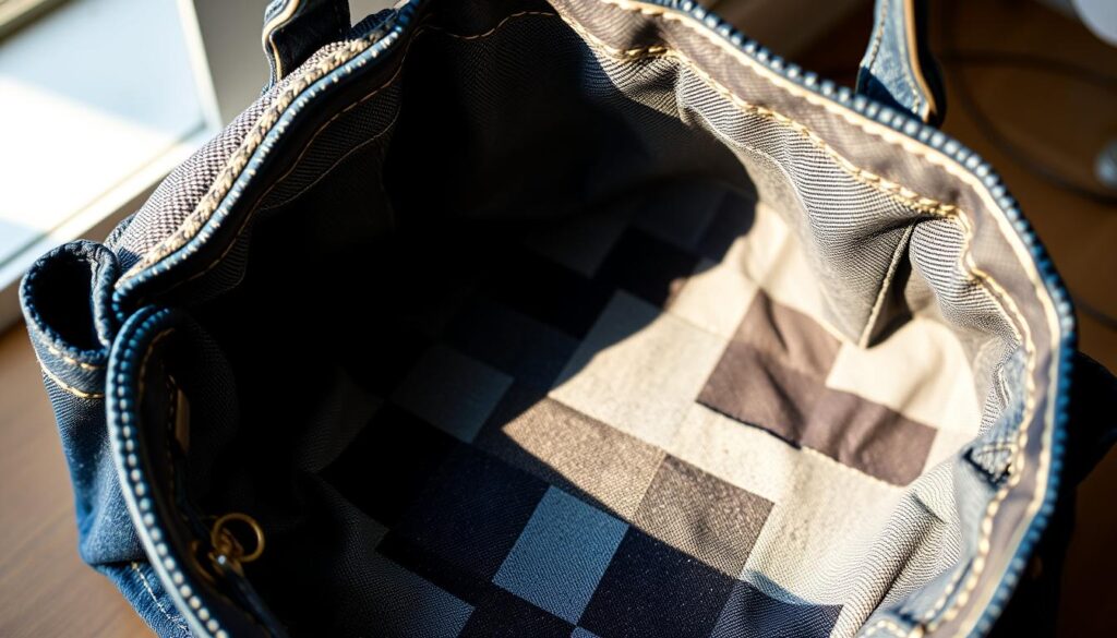 Upcycled Jeans Purse Lining