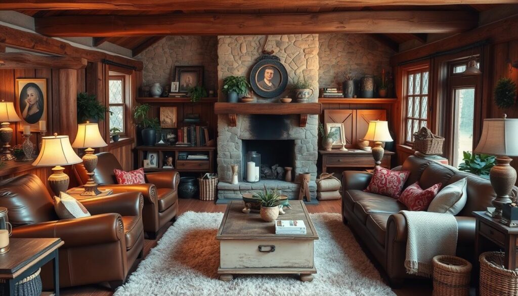 rustic living room design