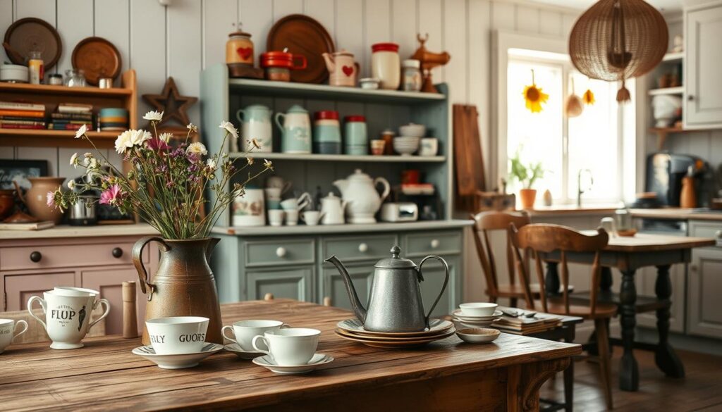 thrifted kitchen decor