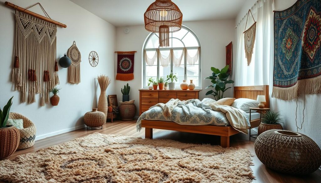 Boho bedroom decor