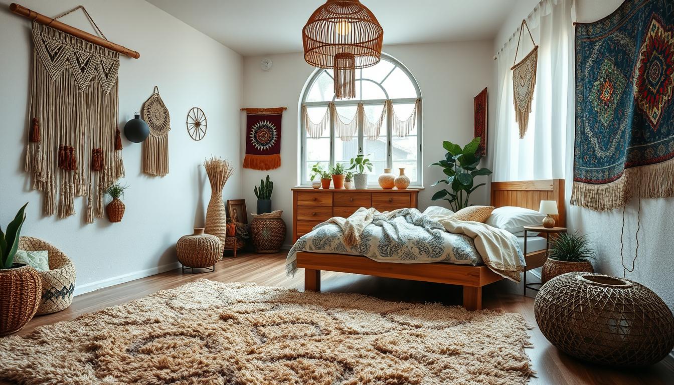 Boho bedroom decor