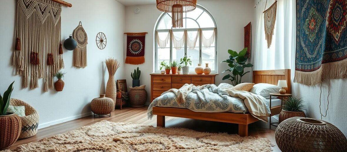 Boho bedroom decor