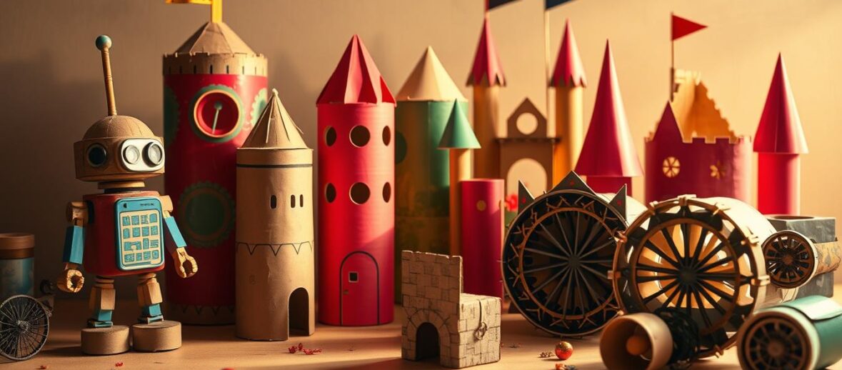 Cardboard tube crafts