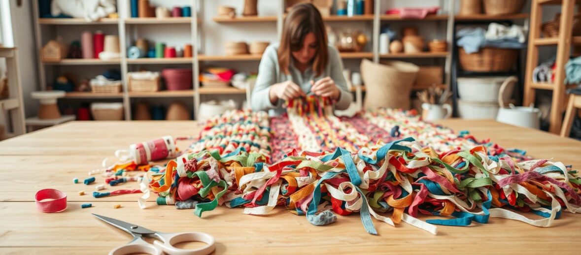 How to make rag rugs