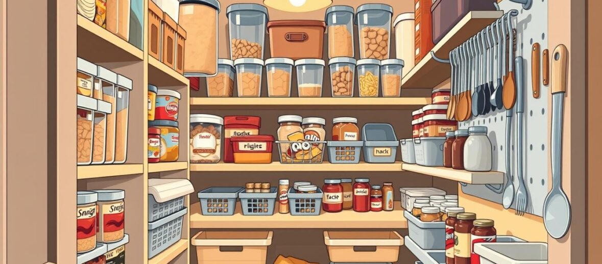 How to organize a small pantry on a budget