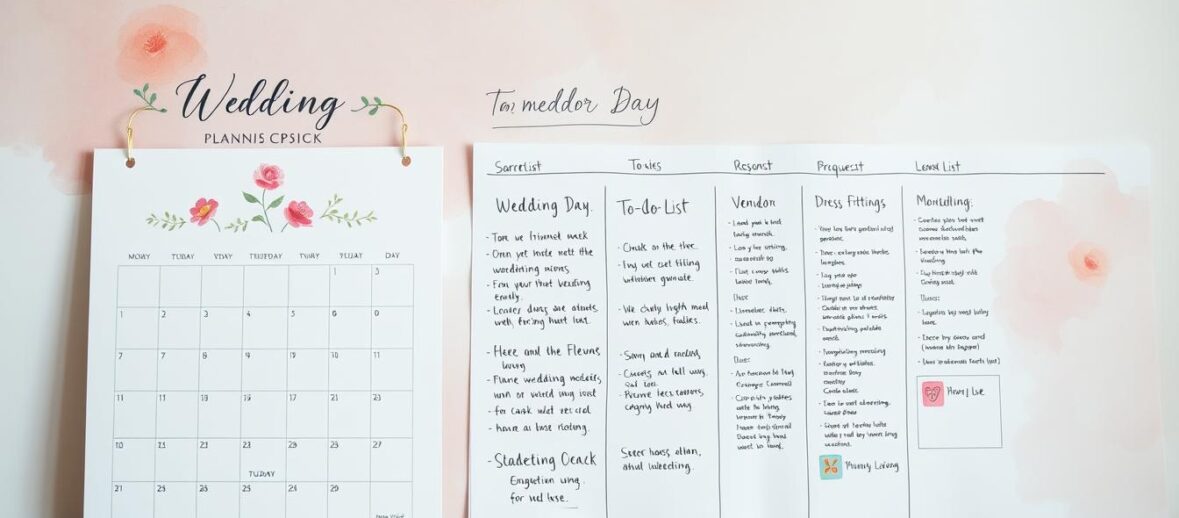 Wedding planning timeline