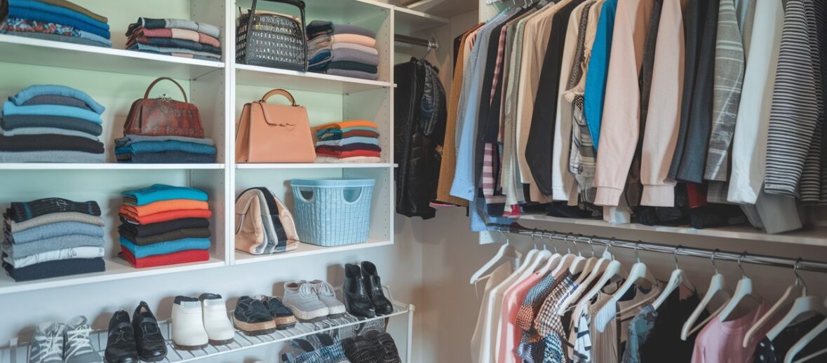 How to organize your closet.